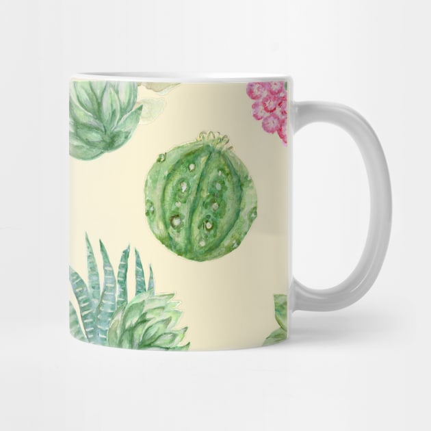 Little Cactus6 succulent bouquet flower pattern by HoyaBouquet